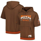 Pre-Game Short Sleeve Pullover Hoodie - Cleveland Browns Hoodies