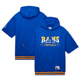 Pre-Game Short Sleeve Pullover Hoodie - Los Angeles Rams Hoodies