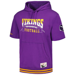 Pre-Game Short Sleeve Pullover Hoodie - Minnesota Vikings Hoodies