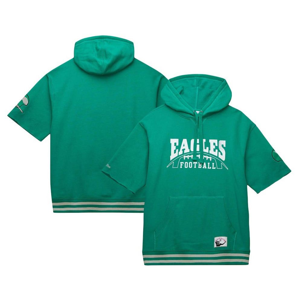 Pre-Game Short Sleeve Pullover Hoodie - Philadelphia Eagles Hoodies