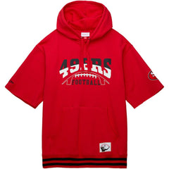 Pre-Game Short Sleeve Pullover Hoodie - San Francisco 49ers Hoodies