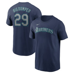Navy Cal Raleigh Seattle Mariners Nike Name & Number Player Nickname T-Shirt