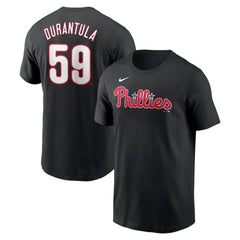 Black Jhoan Duran Philadelphia Phillies Nike Name & Number Player Nickname T-Shirt
