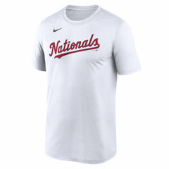 White Washington Nationals Nike New Legend Wordmark Dri-FIT T-Shirt