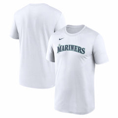 White Seattle Mariners Nike New Legend Wordmark Dri-FIT T-Shirt