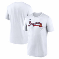 White Atlanta Braves Nike New Legend Wordmark Dri-FIT T-Shirt