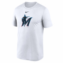 White Miami Marlins Nike New Legend Dri-FIT T-Shirt