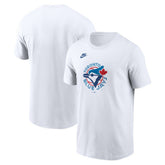 White Toronto Blue Jays Nike Cooperstown Collection Logo T-Shirt