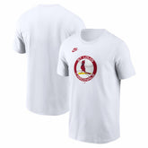 White St. Louis Cardinals Nike Cooperstown Collection Logo T-Shirt