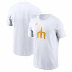 White Seattle Mariners Nike Cooperstown Collection Logo T-Shirt