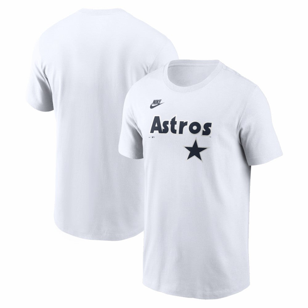 White Houston Astros Nike Cooperstown Collection Logo T-Shirt