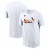 White St. Louis Cardinals Nike Cooperstown Collection Wordmark T-Shirt
