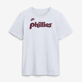 White Philadelphia Phillies Nike Cooperstown Collection Wordmark T-Shirt