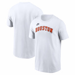 White Houston Astros Nike Cooperstown Collection Wordmark T-Shirt