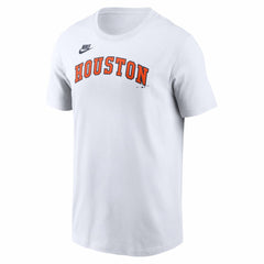 White Houston Astros Nike Cooperstown Collection Wordmark T-Shirt