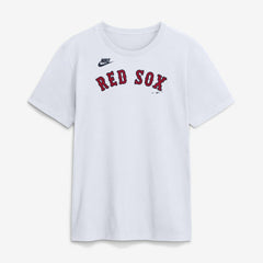 White Boston Red Sox Nike Cooperstown Collection Wordmark T-Shirt