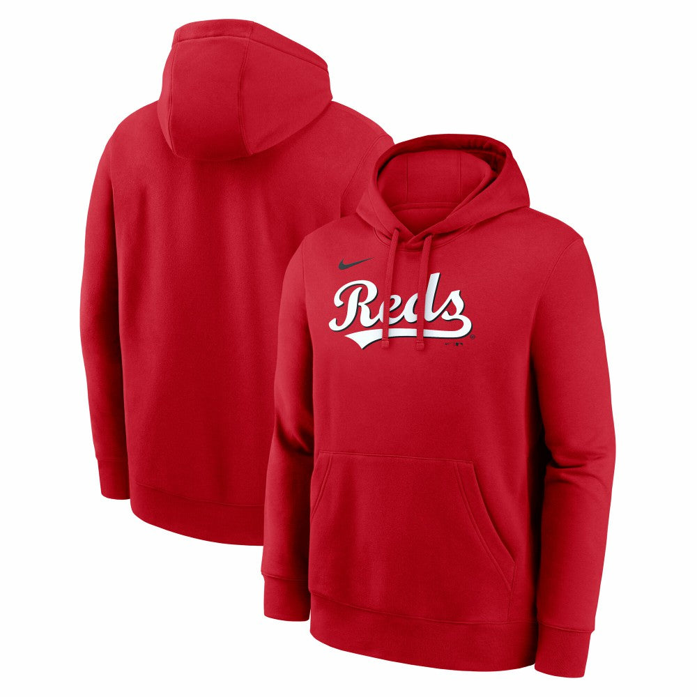 Red Cincinnati Reds Nike Dri-Fit Club Hoodie