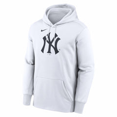 White New York Yankees Nike Logo Club Hoodie