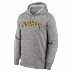 Heather Gray San Diego Padres Nike Primary Wordmark Therma Hoodie