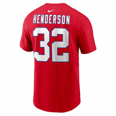 TreVeyon Henderson Name & Number T-Shirt - New England Patriots T-shirts