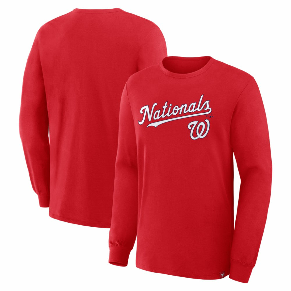 Red Washington Nationals Fanatics Lock-Up Legacy Long Sleeve T-Shirt