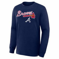 Navy Atlanta Braves Fanatics Lock-Up Legacy Long Sleeve T-Shirt