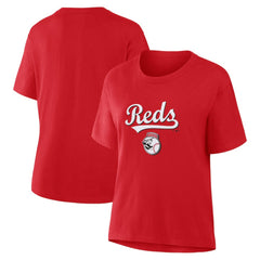 Red Cincinnati Reds Fanatics Women's Lockup Legacy T-Shirt