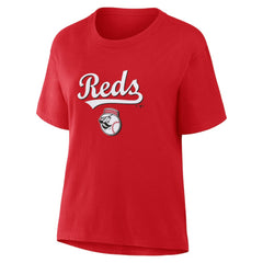 Red Cincinnati Reds Fanatics Women's Lockup Legacy T-Shirt
