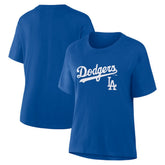 Royal Los Angeles Dodgers Fanatics Women's Lockup Legacy T-Shirt