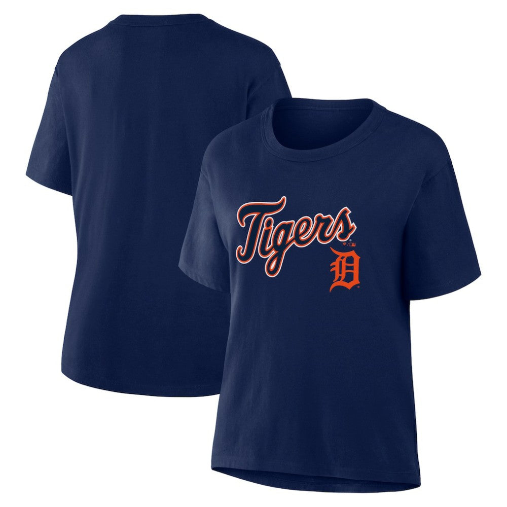 Navy Detroit Tigers Fanatics Women's Lockup Legacy T-Shirt