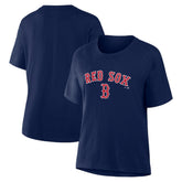 Navy Boston Red Sox Fanatics Women's Lockup Legacy T-Shirt