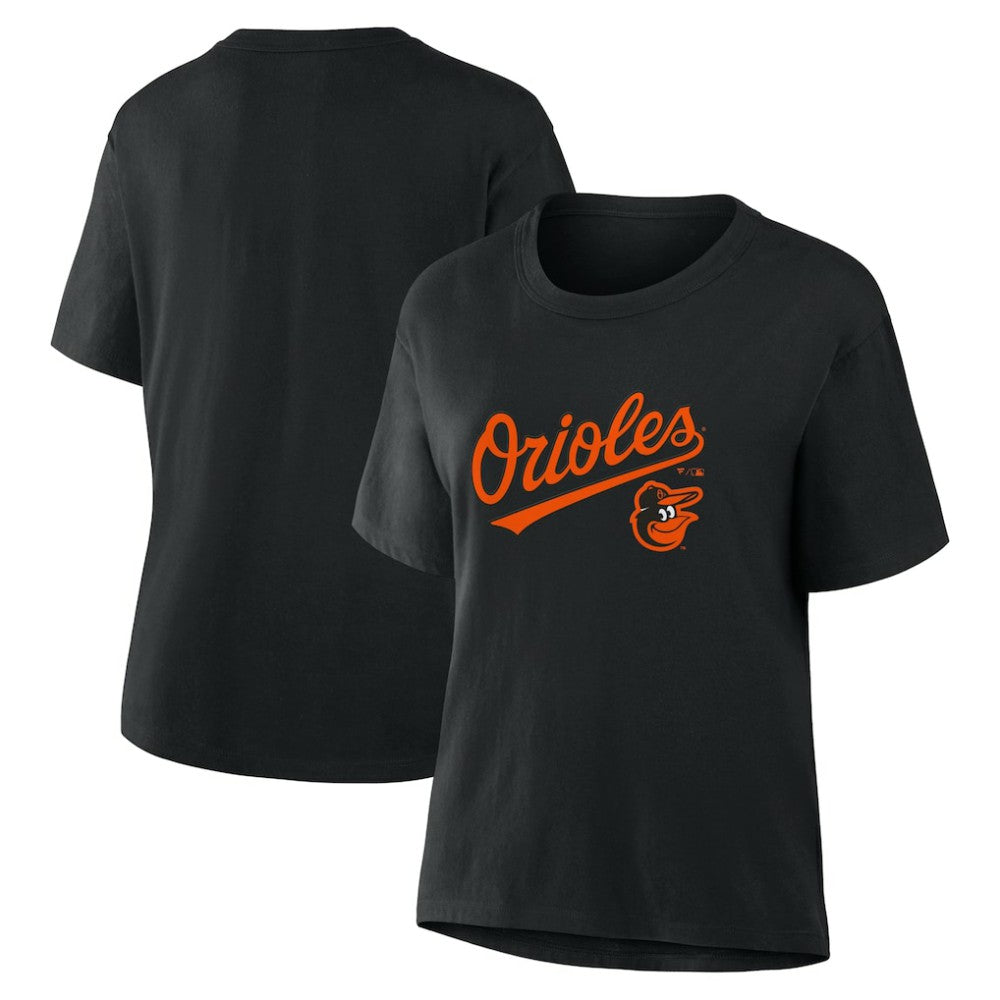 Black Baltimore Orioles Fanatics Women's Lockup Legacy T-Shirt