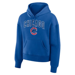 Royal Chicago Cubs Fanatics Women's Lockup Legacy Fleece Hoodie