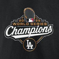 Black Tommy Edman Los Angeles Dodgers Fanatics 2025 World Series Champions Name & Number T-Shirt