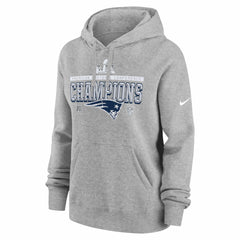 Women's 2025 AFC Champions Locker Room Trophy Collection Club Fleece Hoodie - New England Patriots Hoodies