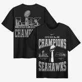 Super Bowl LX Champions Locker Room Trophy Collection Authentic T-Shirt - Seattle Seahawks T-shirts