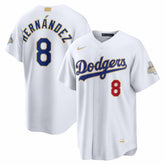 White Enrique Hernández Los Angeles Dodgers Nike 2026 Gold Collection Stadium Jersey