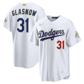 White Tyler Glasnow Los Angeles Dodgers Nike 2026 Gold Collection Stadium Jersey