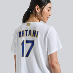 White Shohei Ohtani Los Angeles Dodgers Nike Women's 2026 Gold Collection Stadium Jersey