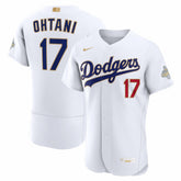 White Shohei Ohtani Los Angeles Dodgers Nike 2026 Gold Collection Authentic Jersey