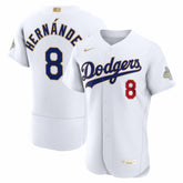 White Enrique Hernández Los Angeles Dodgers Nike 2026 Gold Collection Authentic Jersey