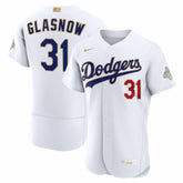 White Tyler Glasnow Los Angeles Dodgers Nike 2026 Gold Collection Authentic Jersey