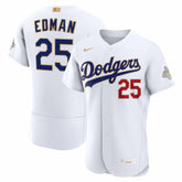 White Tommy Edman Los Angeles Dodgers Nike 2026 Gold Collection Authentic Jersey