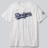 White Mookie Betts Los Angeles Dodgers Nike 2026 Gold Collection Name & Number T-Shirt