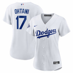White Shohei Ohtani Los Angeles Dodgers Nike Women's 2025 World Series Champions Home Replica Jersey