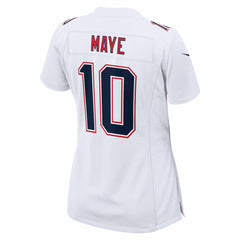 Drake Maye Women's Super Bowl LX Patch Tundra Fashion Game Jersey - New England Patriots Jerseys