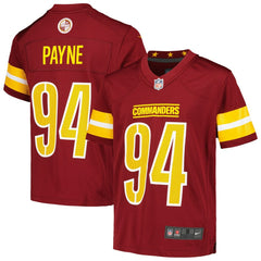 Daron Payne Youth Game Jersey - Washington Commanders Jerseys