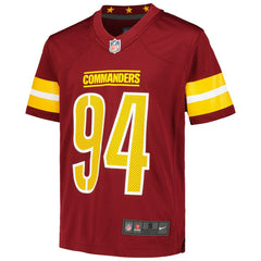 Daron Payne Youth Game Jersey - Washington Commanders Jerseys
