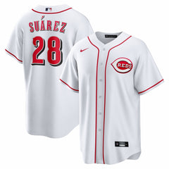 White Eugenio Suárez Cincinnati Reds Nike Home Replica Jersey