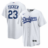 White Kyle Tucker Los Angeles Dodgers Nike Home Replica Jersey